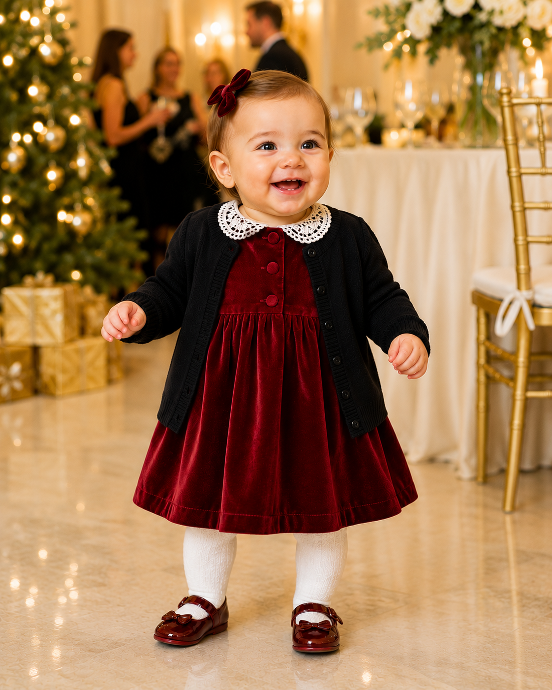 burgundy baby dress Cornelia Maxi Dress