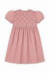 Hand Embroidery Short Sleeves Yoke Baby  Dress