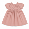 Hand Embroidery Short Sleeves Yoke Baby  Dress