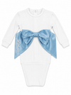 Ribbed Newborn Sleep Sack with Decorative Bow