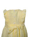 Elegant Swiss Dot Yellow Baby Dress 3