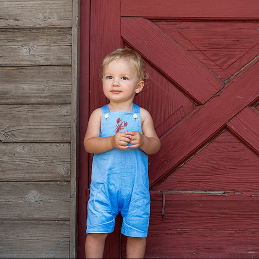 Embroidered Crawfish Baby & Toddler Boy Romper