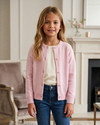 Julius Berger Cotton Cashmere Pink Baby Girl Cardigan