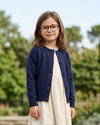 Julius Berger Navy Cotton Cashmere Baby & Toddler Girl Cardigan