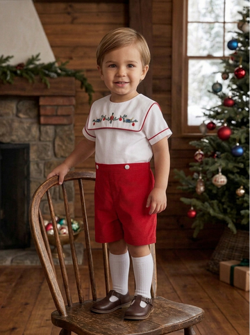 Red Wooden Soldier Infant & Toddler Boy Bobbie Suit
