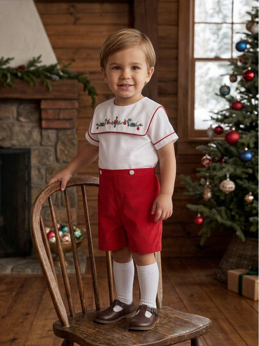 Red Wooden Soldier Infant & Toddler Boy Bobbie Suit
