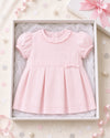 Pink Classy Pique Baby Girl Dress Gift