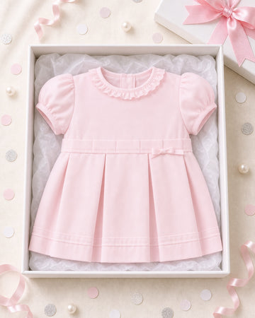 Pink Classy Pique Baby Girl Dress Gift