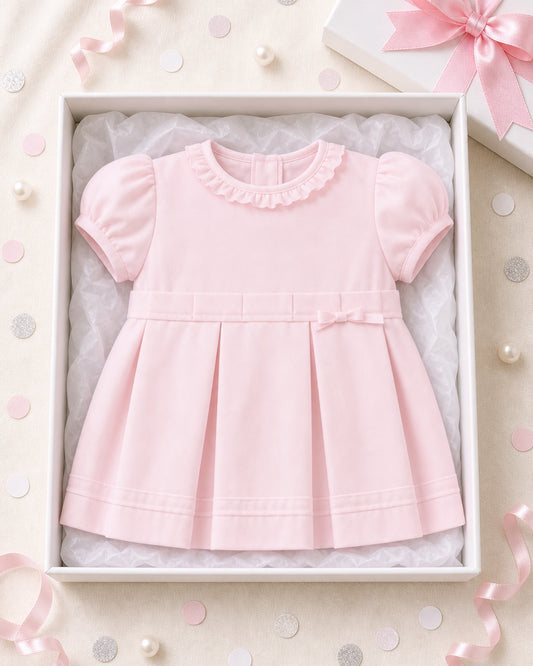 Pink Classy Pique Baby Girl Dress Gift