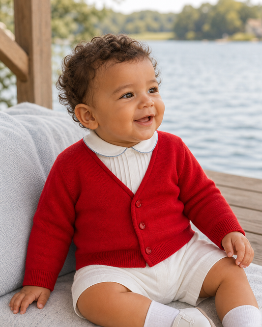 Cotton Cashmere Baby & Toddler Boy Cardigan Sweater