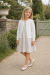 Julius Berger Cotton Cashmere Baby Girl Cardigan Ivory
