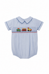 Smocked Train Bubble Romper