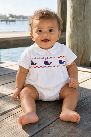 Whale of USA Baby Boy Bubble Romper