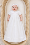 Baby Christening & Baptism Gown White with Bonnet