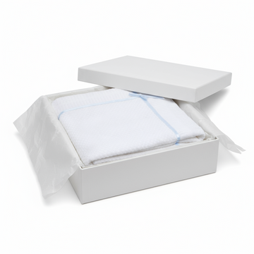 Julius Berger Blue Ribbon & Cross Blanket Baby Gift