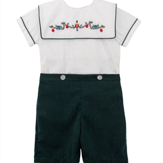 Green Wooden Soldier Baby & Toddler Boy Bobbie Suit