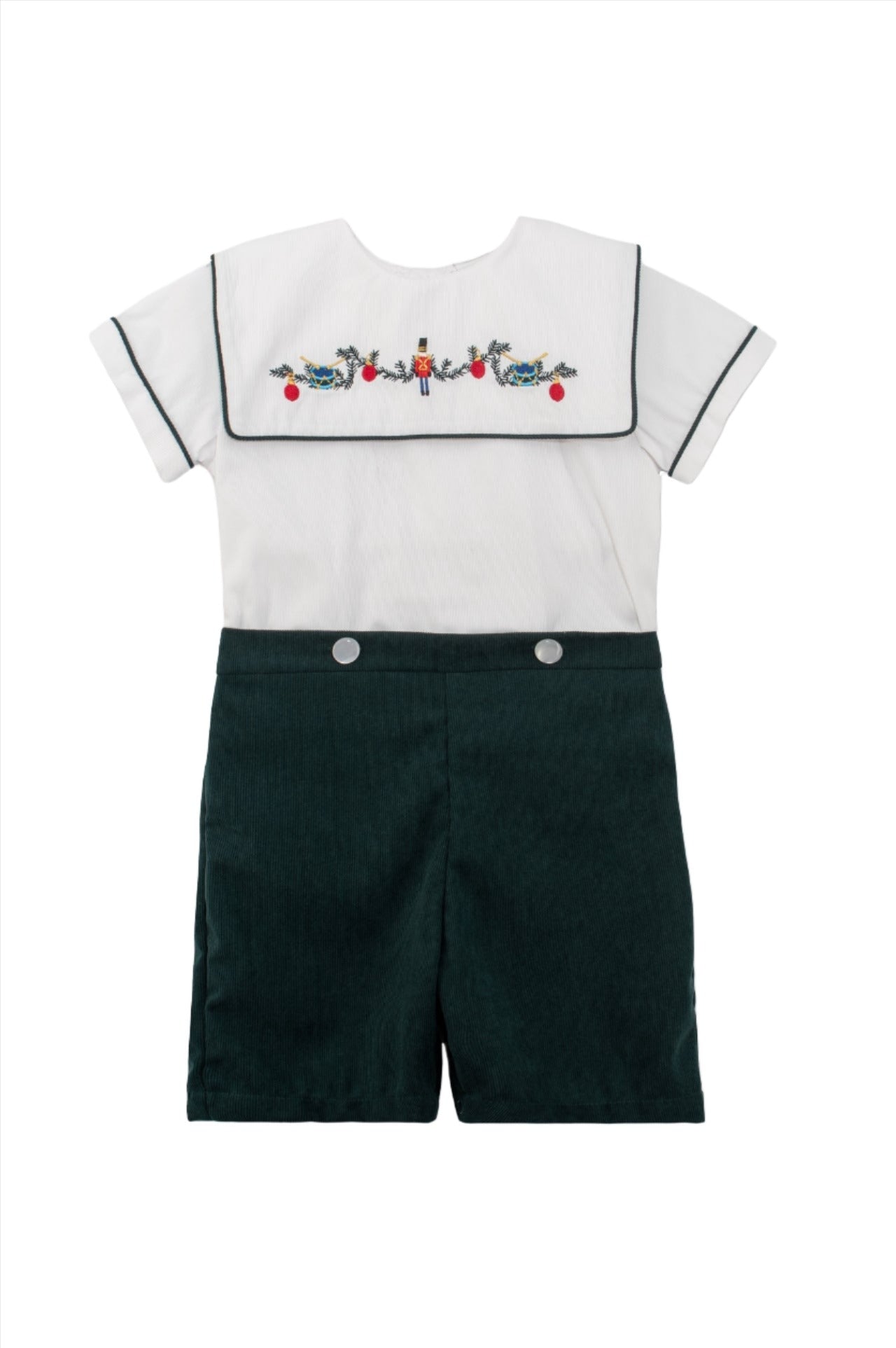 Green Wooden Soldier Baby & Toddler Boy Bobbie Suit