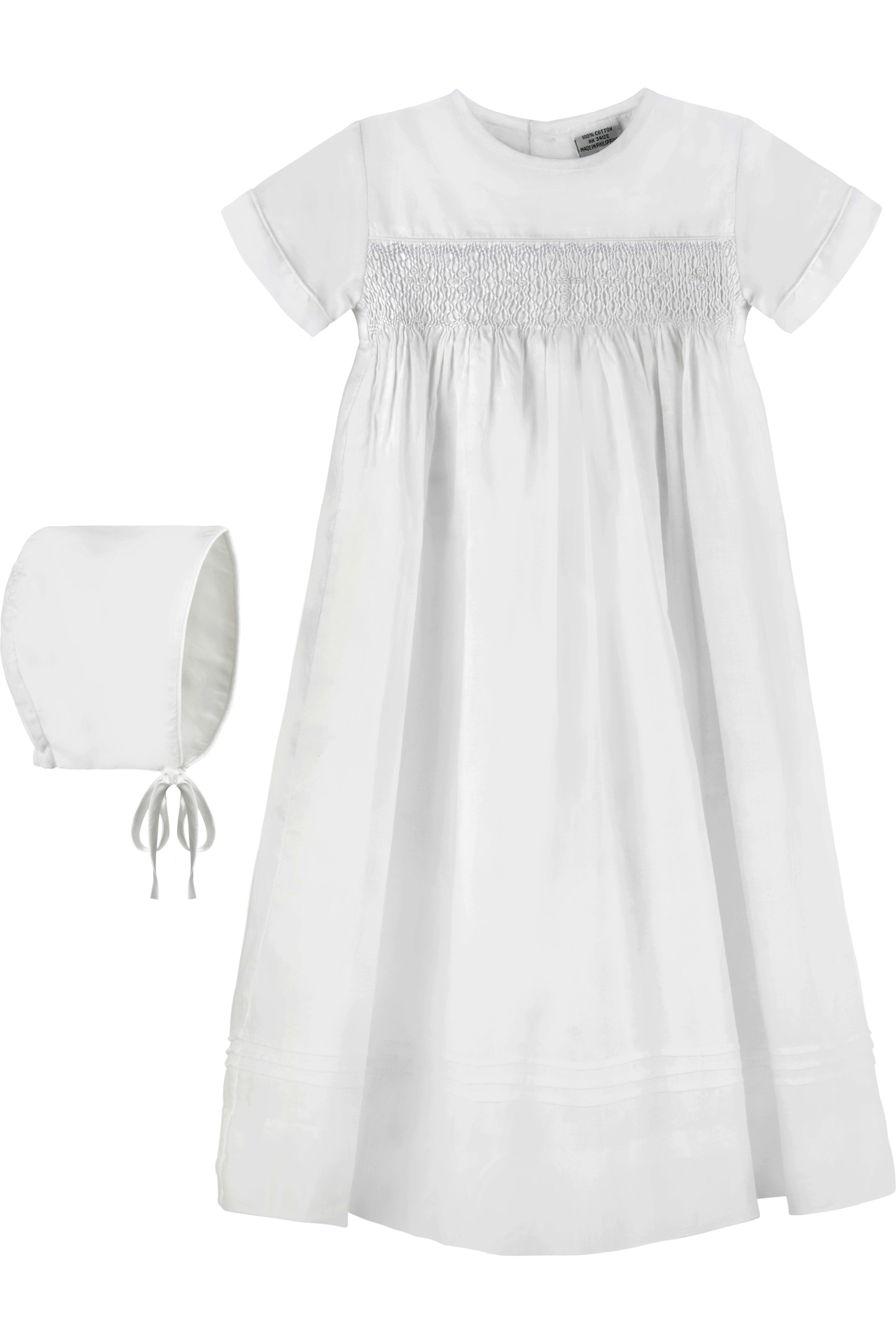 Hand Smocked Cross Girl Christening Gown 2