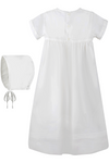 Hand Smocked Cross Girl Christening Gown 4