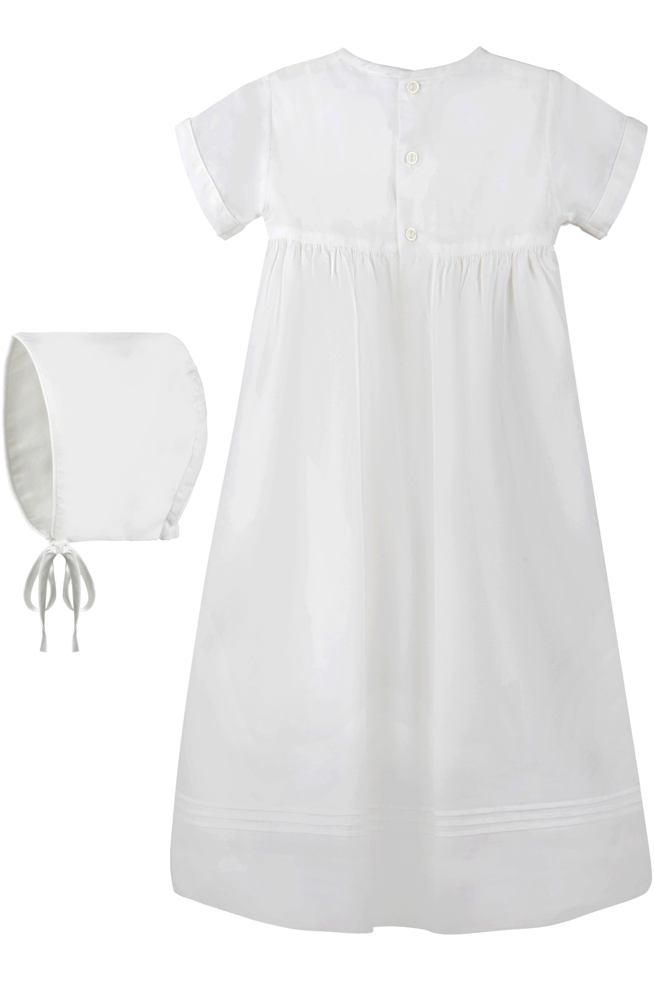 Hand Smocked Cross Girl Christening Gown 4