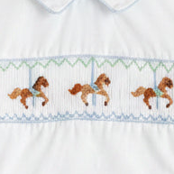 Smocked Carousel Baby & Toddler Bobby Suit