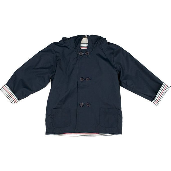 Infant & Toddler Navy Raincoat Jacket - Carriage Boutique