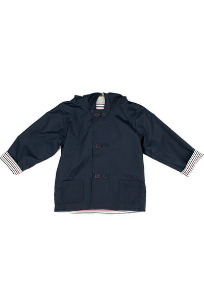 Infant & Toddler Navy Raincoat Jacket - Carriage Boutique