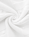 Elegant White 3 Pc Bris Outfit with Bonnet