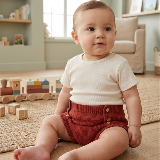 Knitted Baby Boy Diaper Cover
