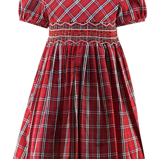 Red & White Plaid Short Sleeve Baby Girl & Toddler Dress Carriage Boutique Red & White Plaid Short Sleeve Baby Girl & Toddler Dress Carriage Boutique