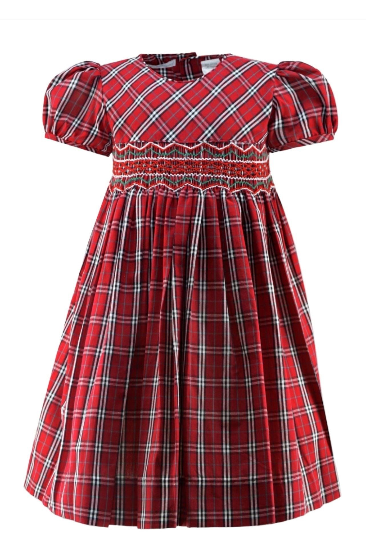 Red & White Plaid Short Sleeve Baby Girl & Toddler Dress Carriage Boutique Red & White Plaid Short Sleeve Baby Girl & Toddler Dress Carriage Boutique