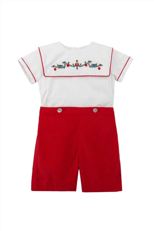 Red Wooden Soldier Baby & Toddler Boy Bobbie Suit