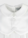 Satin Vested Baby Boy Christening & Baptism Romper with Hat 4