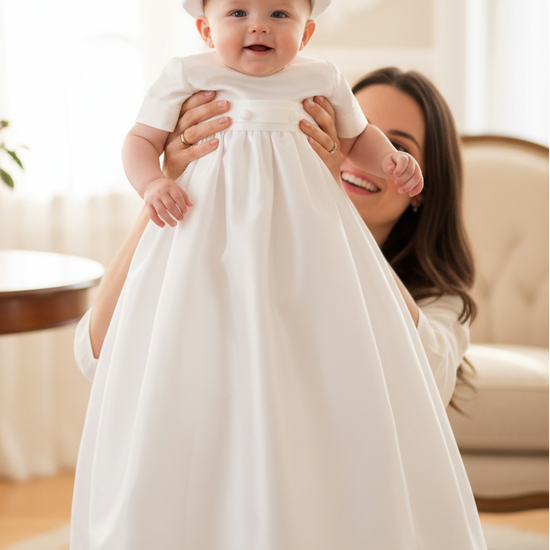 Boys long Christening Baptism Gown free delivery USA 8