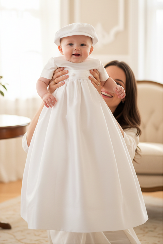 Boys long Christening Baptism Gown free delivery USA 8