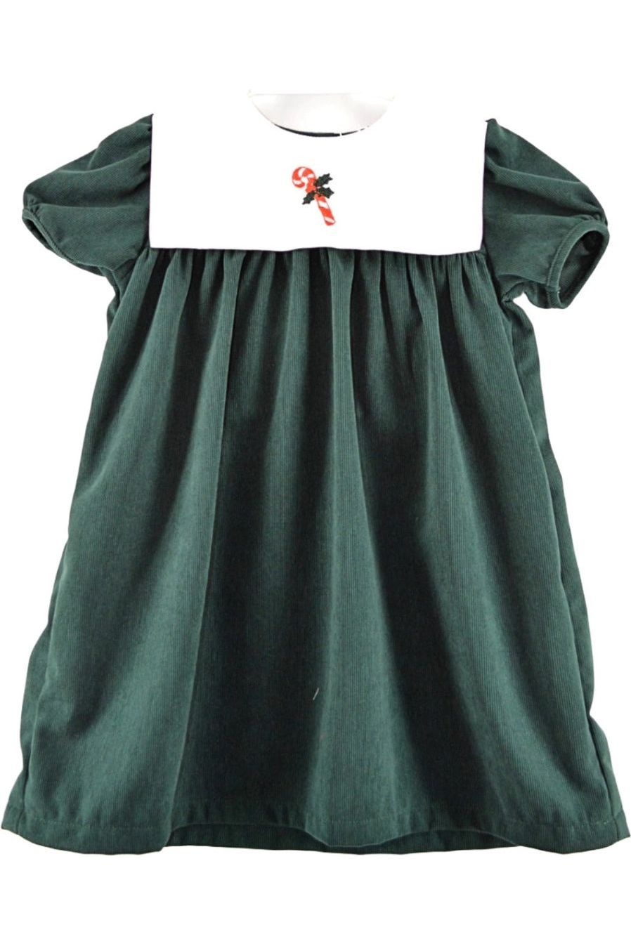 Smocked Candy Cane Baby & Toddler Girl Dress