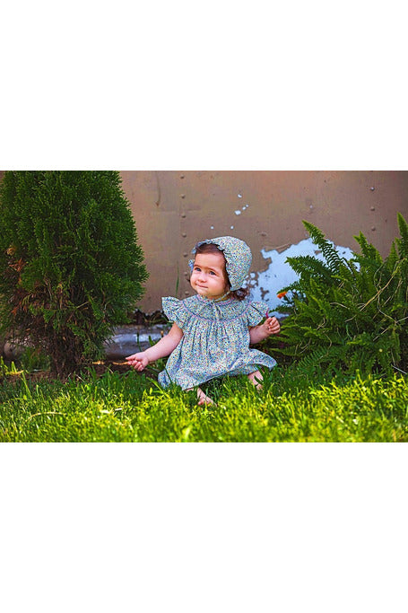 Sunshine Floral Baby Girl Bishop Dress 2