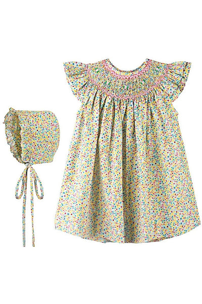 Sunshine Floral Baby Girl Bishop Dress - Carriage Boutique