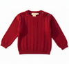 Red sweater on a white background