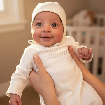 White Quilted Swaddle Bag – Elegant & Spacious Diaper Tote