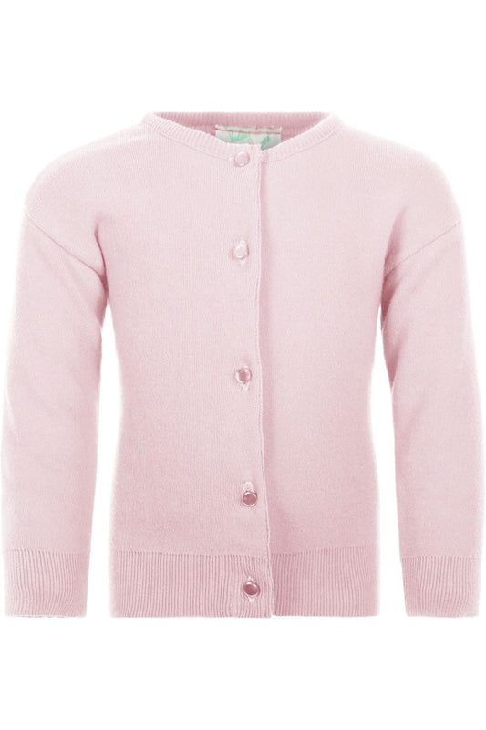 Young Girl Pink Cardigan Sweater Julius Berger 5