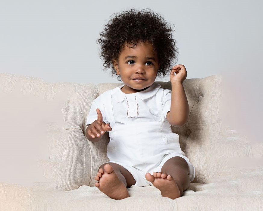An Outfit That'll Make His Eyes Shine - Baby Boy in Baptism Outfit