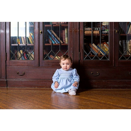 Baby Girl Light Blue Long Sleeve Dress Carriage Boutique Baby Girl Light Blue Long Sleeve Dress Carriage Boutique