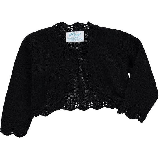 Classic White Baby & Toddler Girl Bolero Shrug Black - Carriage Boutique