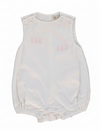 Bunny Baby Girl Bubble Romper with Matching Bonnet