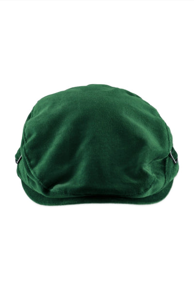 Carriage Boutique Baby and Toddler Velvet Newsboy Cap Green