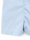 Carriage Boutique light blue cotton baby shortall romper with snap crotch detail