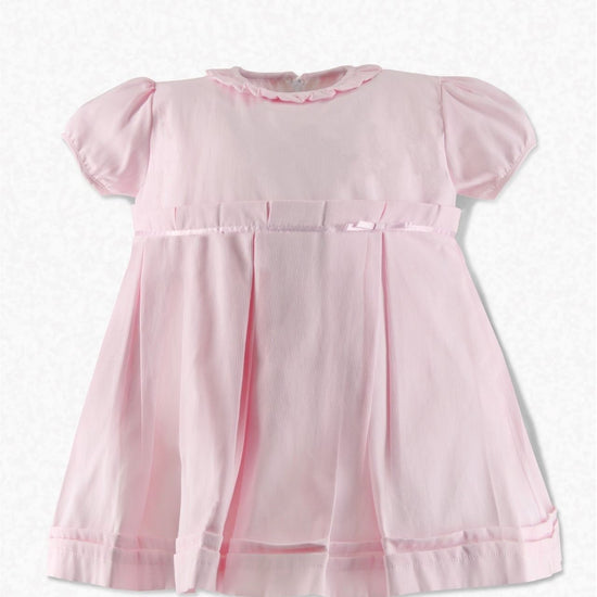 Carriage Boutique Classy Pique Baby Girl Dress Pink