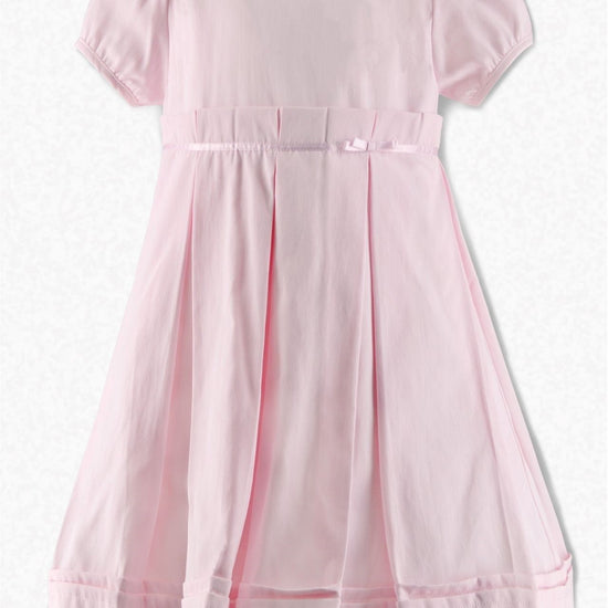 Carriage Boutique Classy Pique Toddler Girl Dress Pink