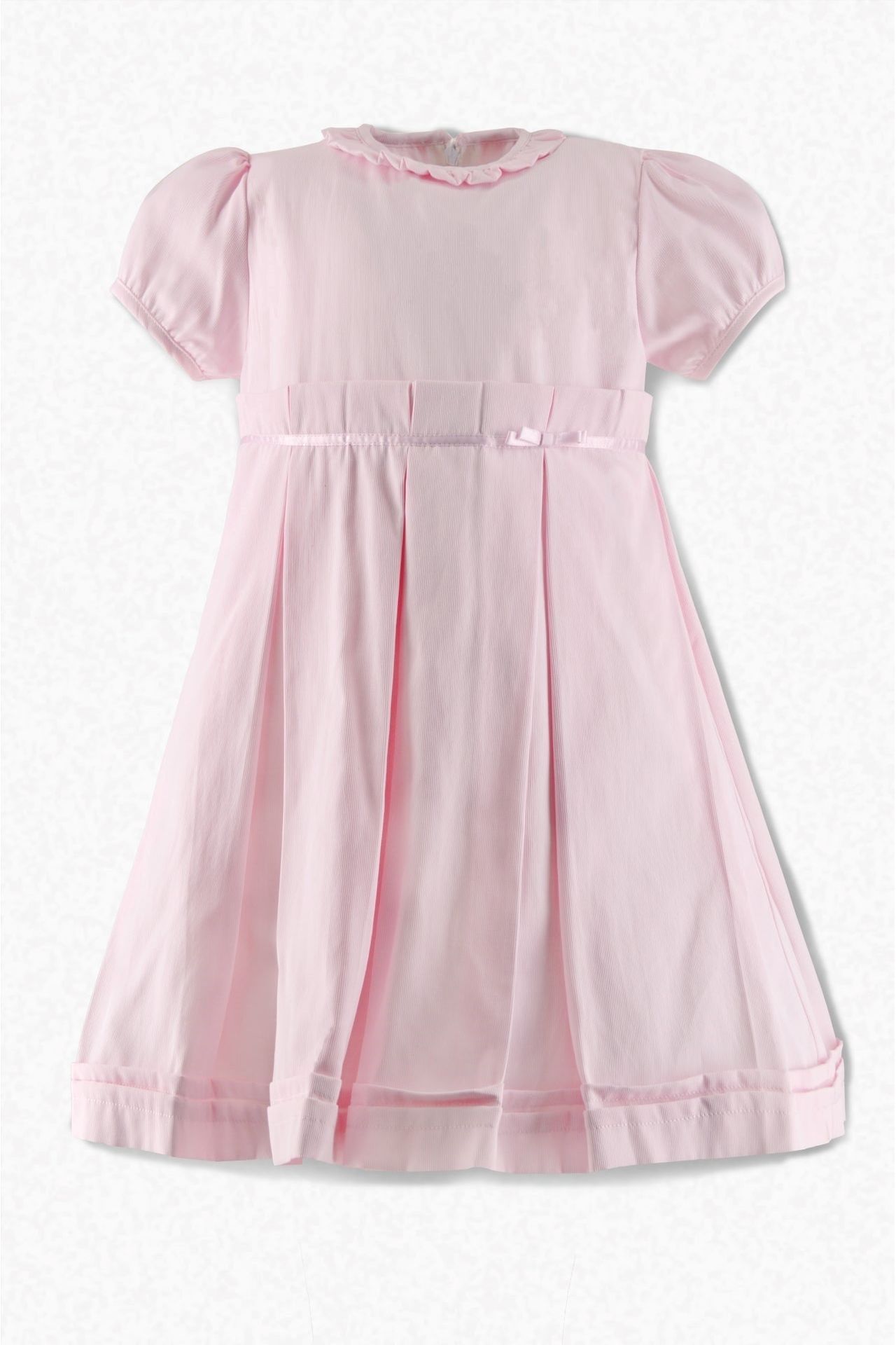 Carriage Boutique Classy Pique Toddler Girl Dress Pink